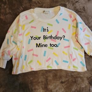 Wildfox Confetti Birthday Pullover